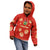 Bolivia National Emblem Kid Hoodie with Floral Pattern and Red Folk Design
