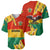 Bolivia Flag Color Baseball Jersey with National Crest, Andean Pattern and Condor Graphic