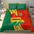 Bolivia Flag Color Bedding Set with National Crest, Andean Pattern and Condor Graphic