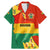 Bolivia Flag Color Family Matching Mermaid Dress and Hawaiian Shirt with National Crest, Andean Pattern and Condor Graphic