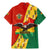 Bolivia Flag Color Family Matching Mermaid Dress and Hawaiian Shirt with National Crest, Andean Pattern and Condor Graphic