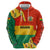 Bolivia Flag Color Hoodie with National Crest, Andean Pattern and Condor Graphic