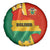 Bolivia Flag Color Spare Tire Cover with National Crest, Andean Pattern and Condor Graphic