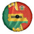 Bolivia Flag Color Spare Tire Cover with National Crest, Andean Pattern and Condor Graphic
