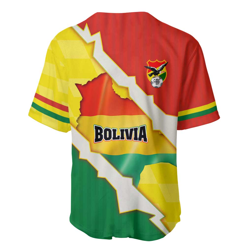 Bolivia Vamos La Verde Baseball Jersey with Flag Colors and National Football Crest