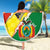 Bolivia Vamos La Verde Beach Blanket with Flag Colors and National Football Crest