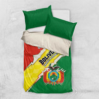 Bolivia Vamos La Verde Bedding Set with Flag Colors and National Football Crest