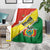 Bolivia Vamos La Verde Blanket with Flag Colors and National Football Crest