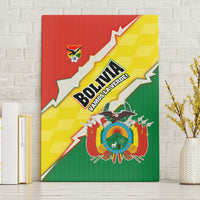 Bolivia Vamos La Verde Canvas Wall Art with Flag Colors and National Football Crest