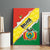 Bolivia Vamos La Verde Canvas Wall Art with Flag Colors and National Football Crest