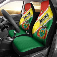 Bolivia Vamos La Verde Car Seat Cover with Flag Colors and National Football Crest