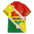 Bolivia Vamos La Verde Family Matching Long Sleeve Bodycon Dress and Hawaiian Shirt with Flag Colors and National Football Crest