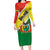 Bolivia Vamos La Verde Family Matching Long Sleeve Bodycon Dress and Hawaiian Shirt with Flag Colors and National Football Crest