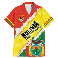 Bolivia Vamos La Verde Family Matching Mermaid Dress and Hawaiian Shirt with Flag Colors and National Football Crest