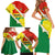 Bolivia Vamos La Verde Family Matching Short Sleeve Bodycon Dress and Hawaiian Shirt with Flag Colors and National Football Crest