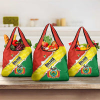 Bolivia Vamos La Verde Grocery Bag with Flag Colors and National Football Crest