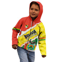 Bolivia Vamos La Verde Kid Hoodie with Flag Colors and National Football Crest