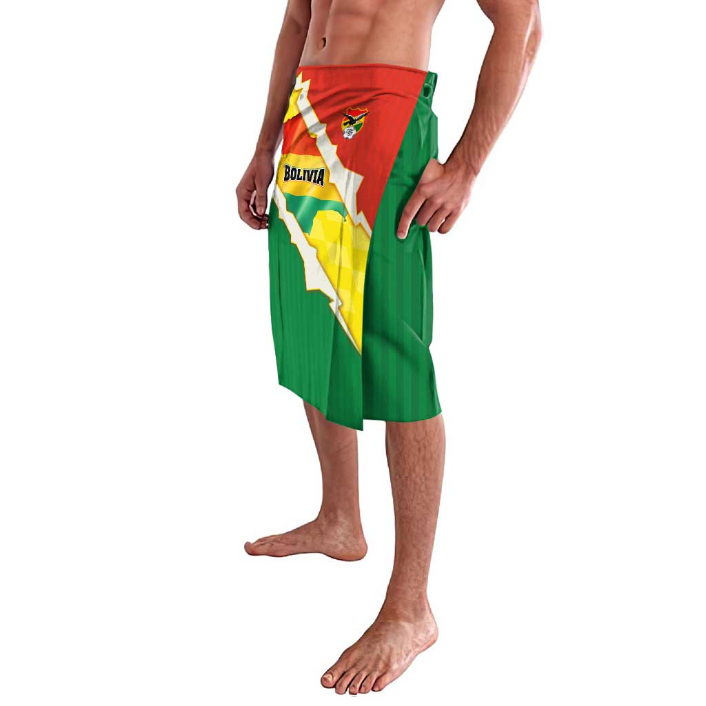 Bolivia Vamos La Verde Lavalava with Flag Colors and National Football Crest
