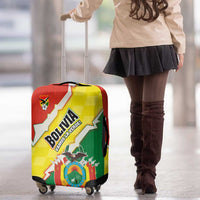 Bolivia Vamos La Verde Luggage Cover with Flag Colors and National Football Crest