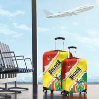 Bolivia Vamos La Verde Luggage Cover with Flag Colors and National Football Crest