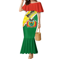 Bolivia Vamos La Verde Mermaid Dress with Flag Colors and National Football Crest