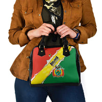 Bolivia Vamos La Verde Shoulder Handbag with Flag Colors and National Football Crest