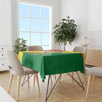 Bolivia Vamos La Verde Tablecloth with Flag Colors and National Football Crest