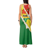 Bolivia Vamos La Verde Tank Maxi Dress with Flag Colors and National Football Crest