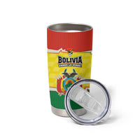 Bolivia Vamos La Verde Tumbler Cup with Flag Colors and National Football Crest