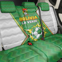 Bolivia La Verde Soccer Back Car Seat Cover with Number and Flaming Ball Graphic