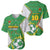 Personalized Bolivia La Verde Soccer Baseball Jersey with Number and Flaming Ball Graphic TS04