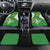 Bolivia La Verde Soccer Car Mats with Number and Flaming Ball Graphic