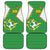 Bolivia La Verde Soccer Car Mats with Number and Flaming Ball Graphic