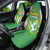 Bolivia La Verde Soccer Car Seat Cover with Number and Flaming Ball Graphic