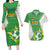 Personalized Bolivia La Verde Soccer Couples Matching Long Sleeve Bodycon Dress and Hawaiian Shirt with Number and Flaming Ball Graphic