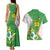 Personalized Bolivia La Verde Soccer Couples Matching Tank Maxi Dress and Hawaiian Shirt with Number and Flaming Ball Graphic