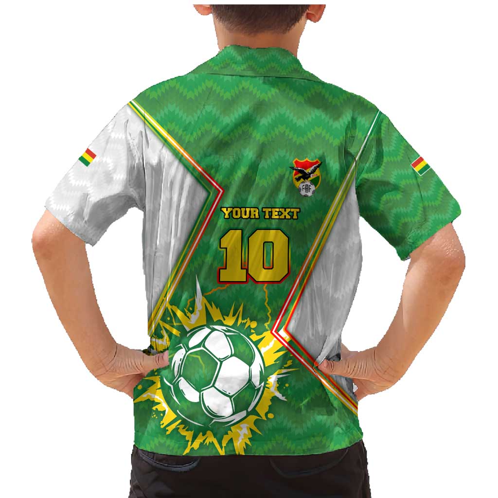 Personalized Bolivia La Verde Soccer Family Matching Mermaid Dress and Hawaiian Shirt with Number and Flaming Ball Graphic TS04