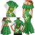 Personalized Bolivia La Verde Soccer Family Matching Mermaid Dress and Hawaiian Shirt with Number and Flaming Ball Graphic TS04