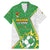 Personalized Bolivia La Verde Soccer Family Matching Mermaid Dress and Hawaiian Shirt with Number and Flaming Ball Graphic