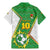 Personalized Bolivia La Verde Soccer Family Matching Mermaid Dress and Hawaiian Shirt with Number and Flaming Ball Graphic TS04