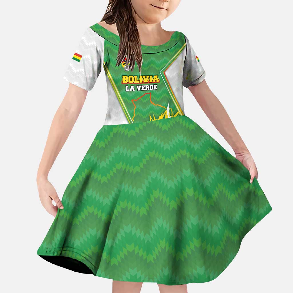 Personalized Bolivia La Verde Soccer Family Matching Off Shoulder Maxi Dress and Hawaiian Shirt with Number and Flaming Ball Graphic
