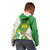 Personalized Bolivia La Verde Soccer Kid Hoodie with Number and Flaming Ball Graphic