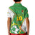 Personalized Bolivia La Verde Soccer Kid Polo Shirt with Number and Flaming Ball Graphic