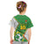 Personalized Bolivia La Verde Soccer Kid T Shirt with Number and Flaming Ball Graphic