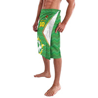 Personalized Bolivia La Verde Soccer Lavalava with Number and Flaming Ball Graphic TS04