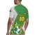 Personalized Bolivia La Verde Soccer Rugby Jersey with Number and Flaming Ball Graphic