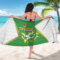 Bolivia La Verde Soccer Sarong with Number and Flaming Ball Graphic