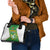 Bolivia La Verde Soccer Shoulder Handbag with Number and Flaming Ball Graphic