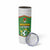 Bolivia La Verde Soccer Skinny Tumbler with Number and Flaming Ball Graphic