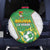 Bolivia La Verde Soccer Spare Tire Cover with Number and Flaming Ball Graphic